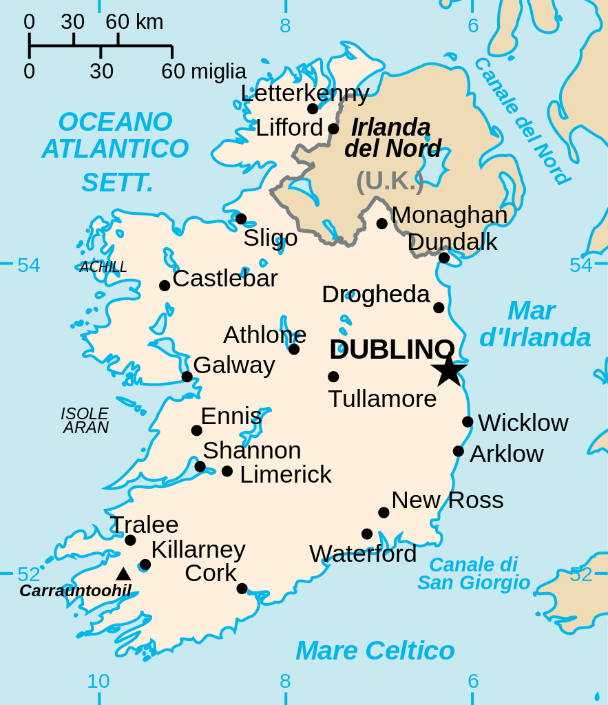 mappa Dublino mappa Dublino